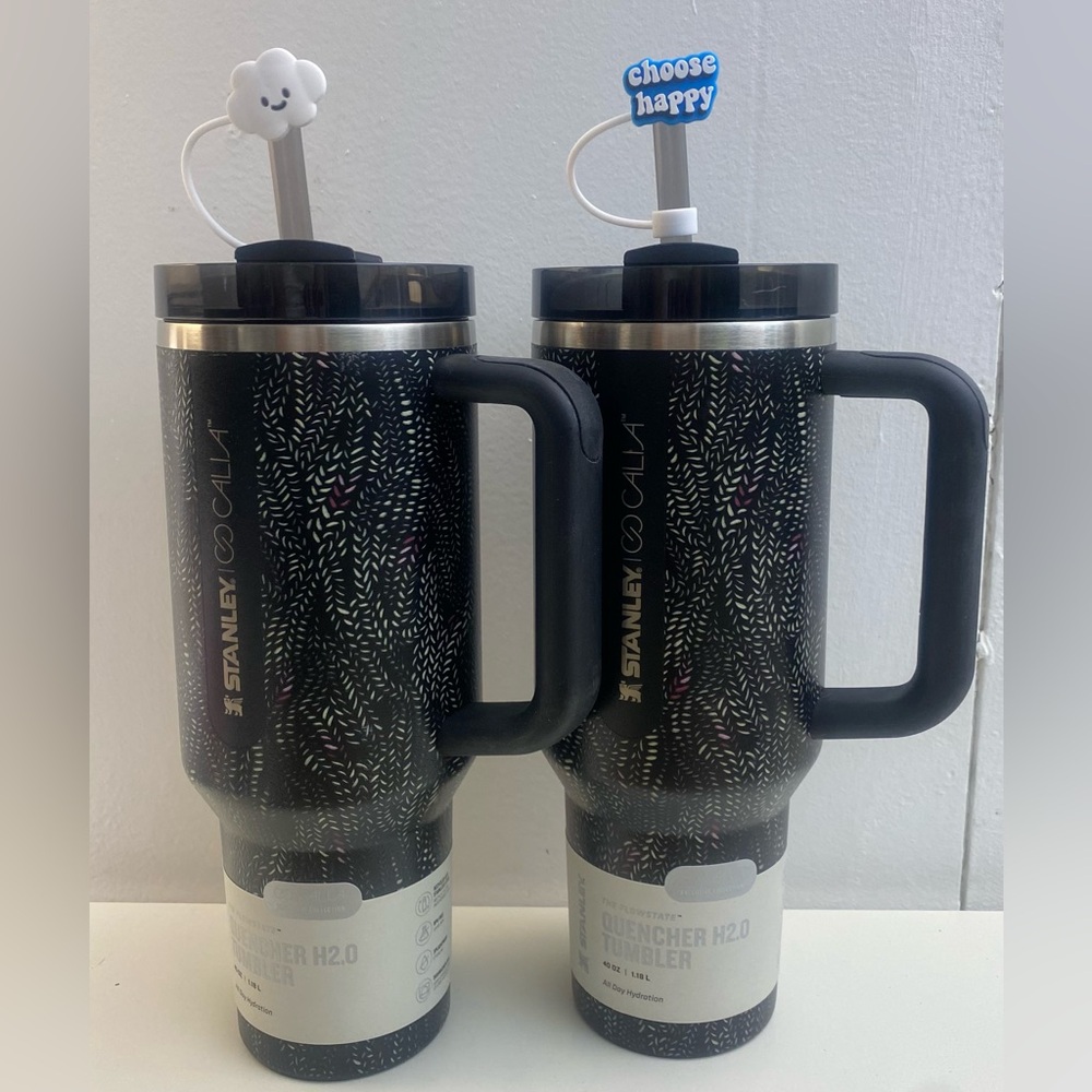 2 Stanley x CALIA Quencher H2.0 Tumblers 40 oz Insulated Stainless Steel Black